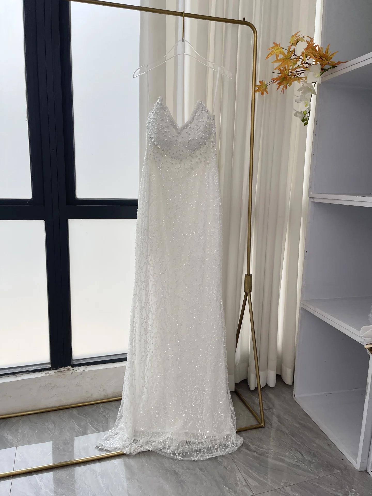 White Sequins Pearls Sequins Sleeveless Backless Tube Maxi Dresses for Party
White Sequins Pearls Sequins Sleeveless Backless Tube Maxi Dresses for Party