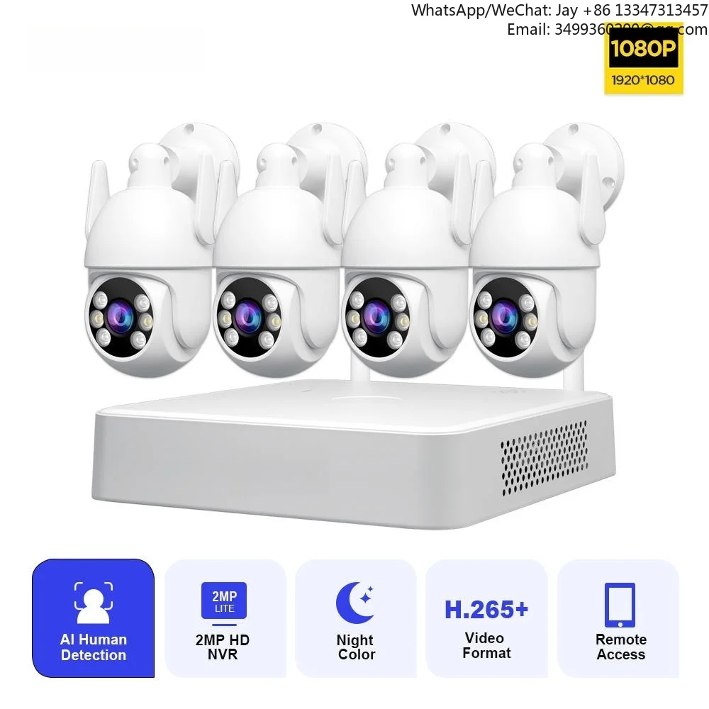 Home Security Camera System Full Color Night Vision Wifi NVR System Two Way Audio Humanoid Tracking Wireless 8CH NVRTop-selling
Home Security Camera System Full Color Night Vision Wifi NVR System Two Way Audio Humanoid Tracking Wireless 8CH NVRTop-selling
