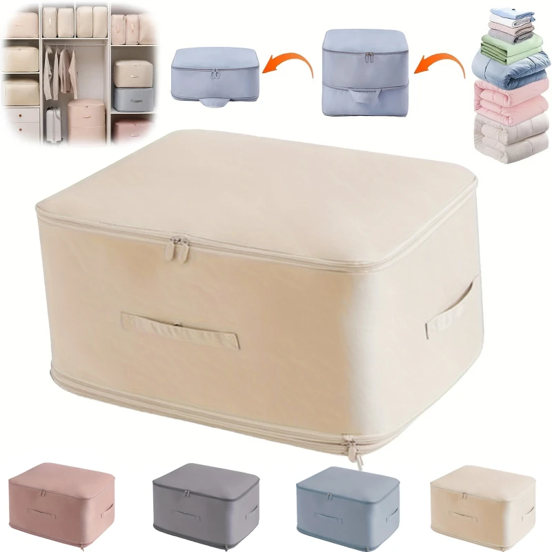 Large Capacity Quilt Storage Bags Elegant Gongsatin Organizers With Handle Compressible Zippered Clothes Sorting Bags
Large Capacity Quilt Storage Bags Elegant Gongsatin Organizers With Handle Compressible Zippered Clothes Sorting Bags