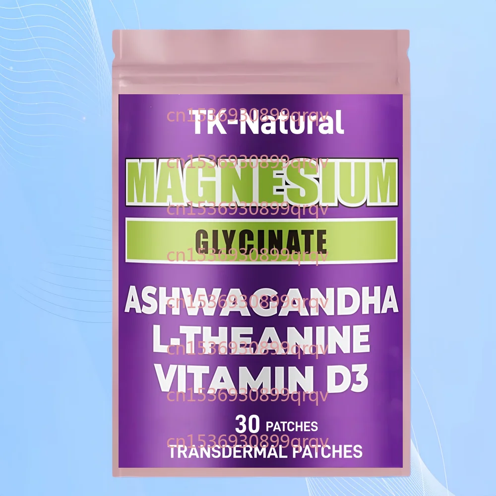 30 Patches Magnesium Glycinate Transdermal Patches With L-Theanine and Vitamin D3 for Sleep,Support Mind & Immune
30 Patches Magnesium Glycinate Transdermal Patches With L-Theanine and Vitamin D3 for Sleep,Support Mind & Immune