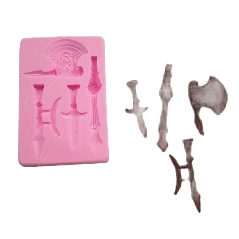 HOT Selling Sword Axe Cake Mold Silicone Baking Tools Kitchen Accessories Decorations For Cakes Fondant Mould K103
HOT Selling Sword Axe Cake Mold Silicone Baking Tools Kitchen Accessories Decorations For Cakes Fondant Mould K103