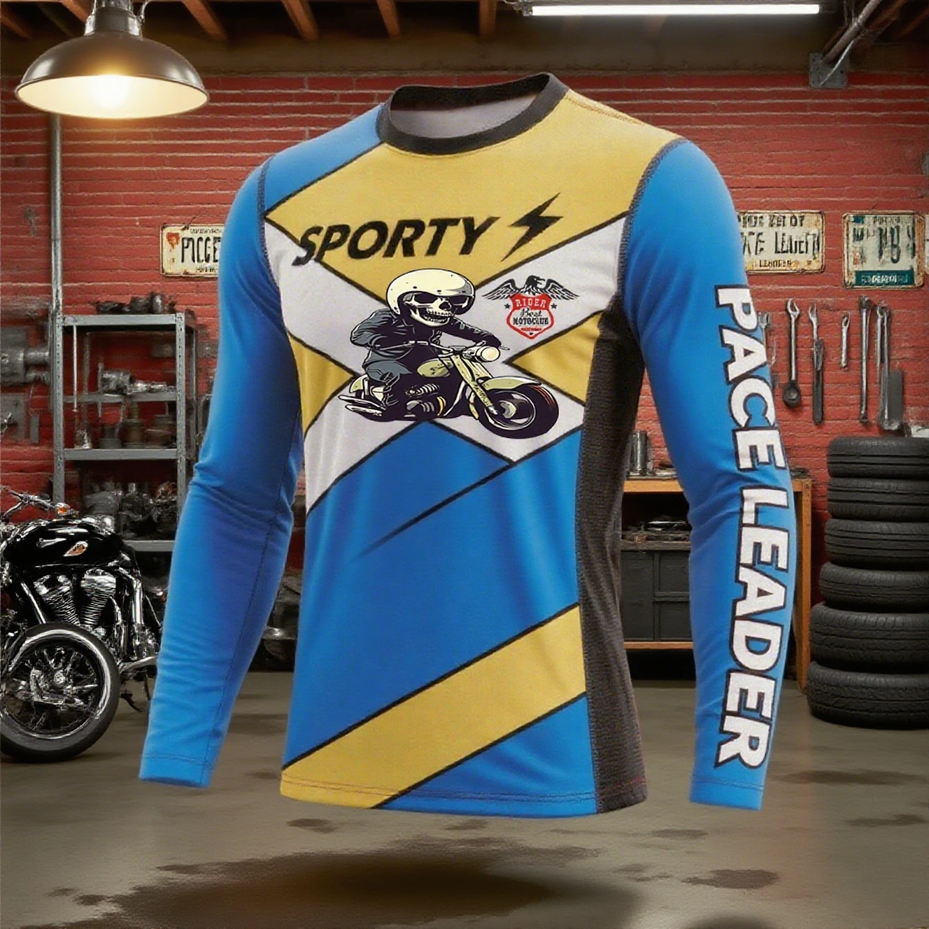 New Men's Motorcycle Long Sleeved Sports T-shirt for Outdoor Cycling Clothes Loose Reathable Fast Drying Off-road Racing Clothes
New Men's Motorcycle Long Sleeved Sports T-shirt for Outdoor Cycling Clothes Loose Reathable Fast Drying Off-road Racing Clothes