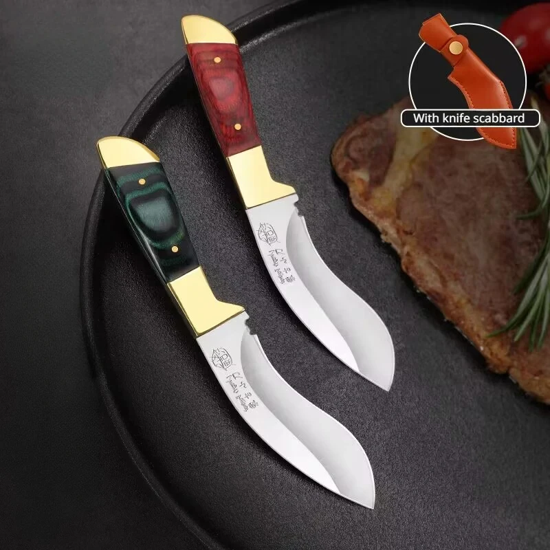 Outdoor knife handlebar meat-knife dinner-knife portable fruit-knife barbecue knife sharp high-hardness small machete
Outdoor knife handlebar meat-knife dinner-knife portable fruit-knife barbecue knife sharp high-hardness small machete
