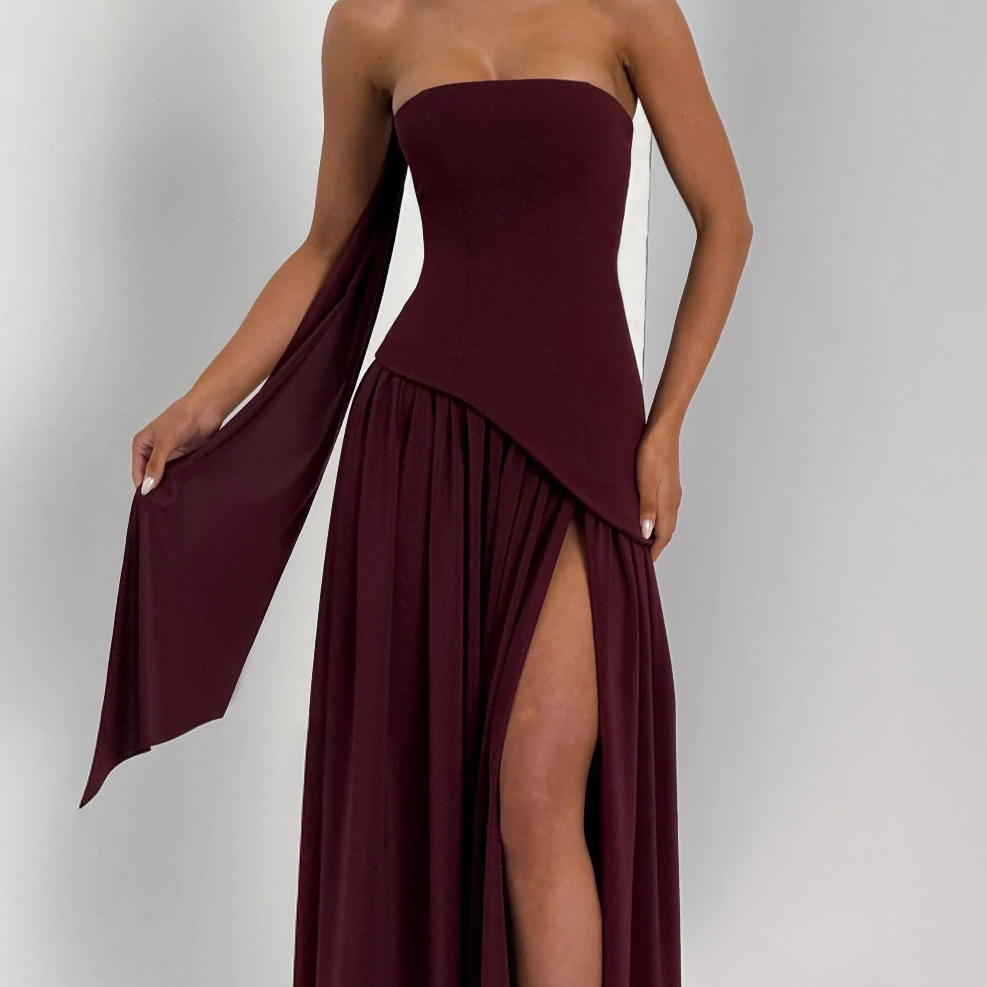 Boho White Halter Neck Strapless Maxi Dress Backless Lace Up Waist Split Long Gown Beach Vacation Formal Evening Dresses
Boho White Halter Neck Strapless Maxi Dress Backless Lace Up Waist Split Long Gown Beach Vacation Formal Evening Dresses