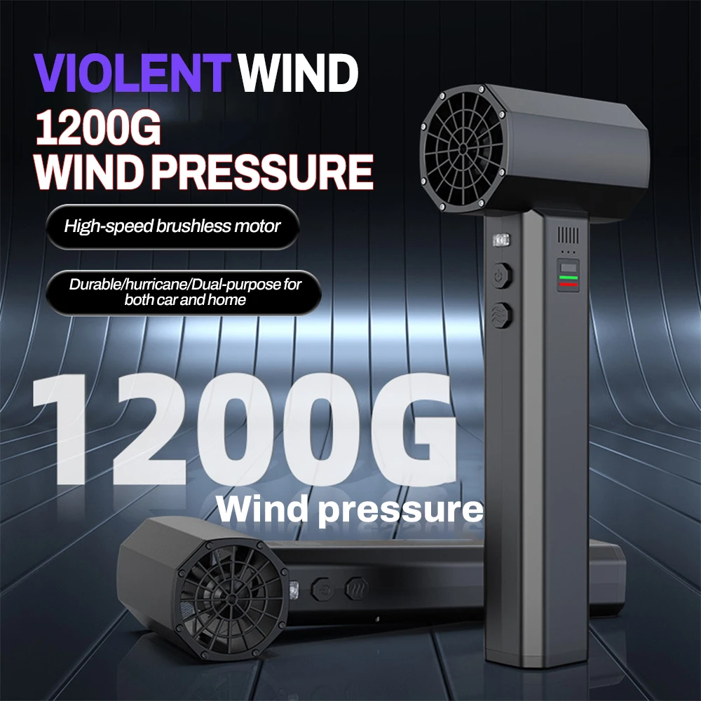 1200g Thrust Turbofan High Power Jet Fan Brushless Motor Variable Speed Dust Blower Cleaning Tool Air Duster Air Blower 24000mA
1200g Thrust Turbofan High Power Jet Fan Brushless Motor Variable Speed Dust Blower Cleaning Tool Air Duster Air Blower 24000mA