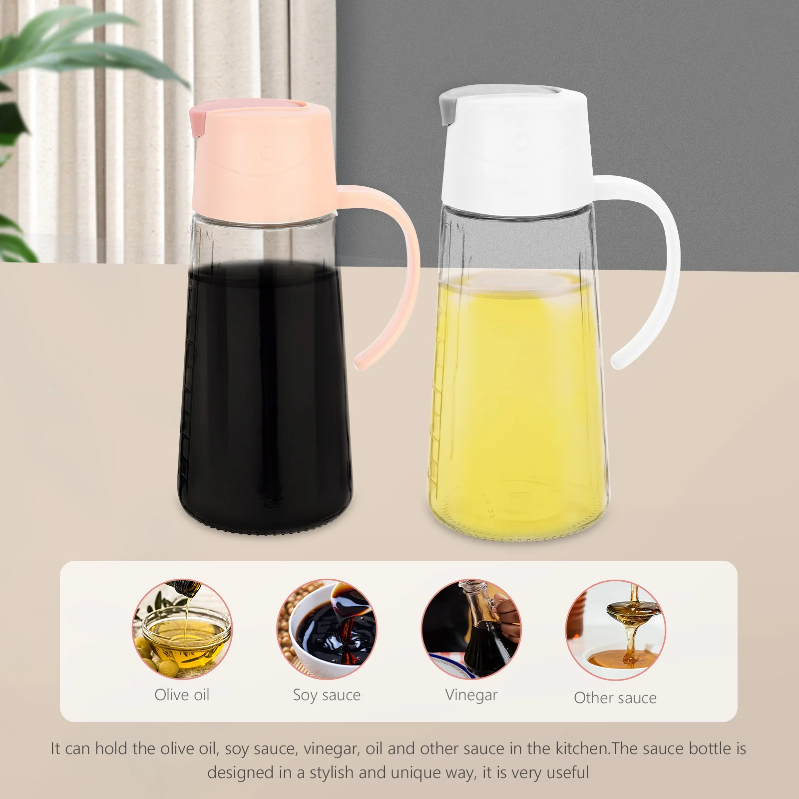 2Pcs Parrot Style Glass Oil Bottle Soy Sauce Dispenser Vinegar Container Transparent Kitchen Seasoning Jar for Cooking
2Pcs Parrot Style Glass Oil Bottle Soy Sauce Dispenser Vinegar Container Transparent Kitchen Seasoning Jar for Cooking