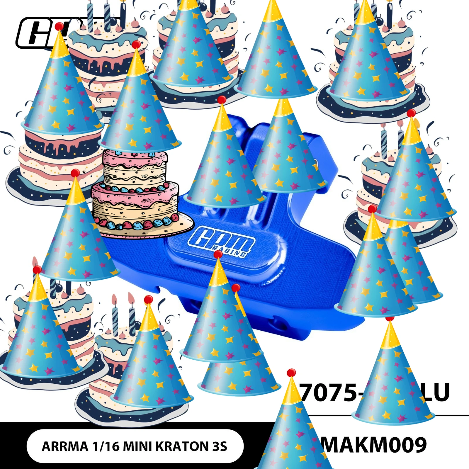 GPM 7075 Alloy Rear Bumper For ARRMA 1/16 Mini Kraton 3S ARA-2667 ARA2508
GPM 7075 Alloy Rear Bumper For ARRMA 1/16 Mini Kraton 3S ARA-2667 ARA2508