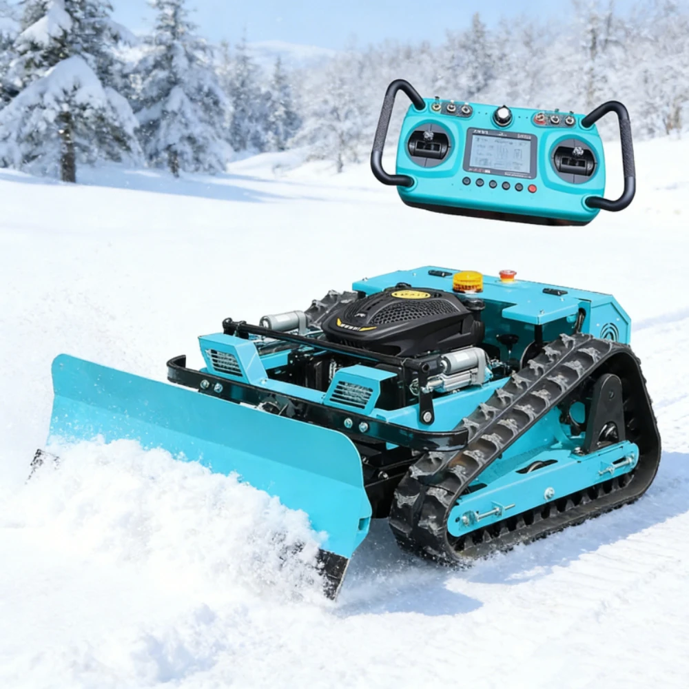 Customized Remote-controlled Lawn Mower with Snow Shovel, Automatic Robotic Lawn Mower Cutter for Steep Slopes Mower
Customized Remote-controlled Lawn Mower with Snow Shovel, Automatic Robotic Lawn Mower Cutter for Steep Slopes Mower