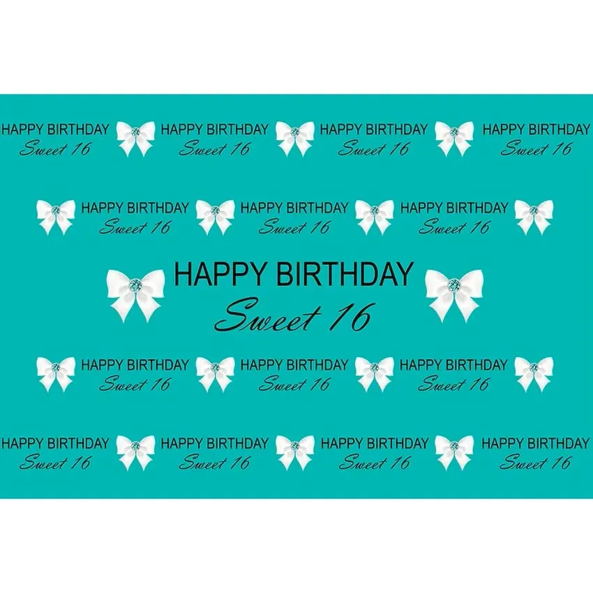 Princess Girl's Sweet 16 Birthday Party Backdrop Customized White Bowknots Printed Green Color Photo Booth Background
Princess Girl's Sweet 16 Birthday Party Backdrop Customized White Bowknots Printed Green Color Photo Booth Background