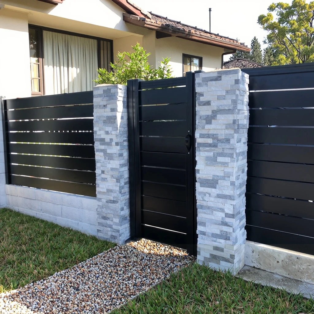 Wholesale Modern Design Outdoor Aluminum Semi Fence and Gates Popular Waterproof Customized Garden Housespromote sales
Wholesale Modern Design Outdoor Aluminum Semi Fence and Gates Popular Waterproof Customized Garden Housespromote sales