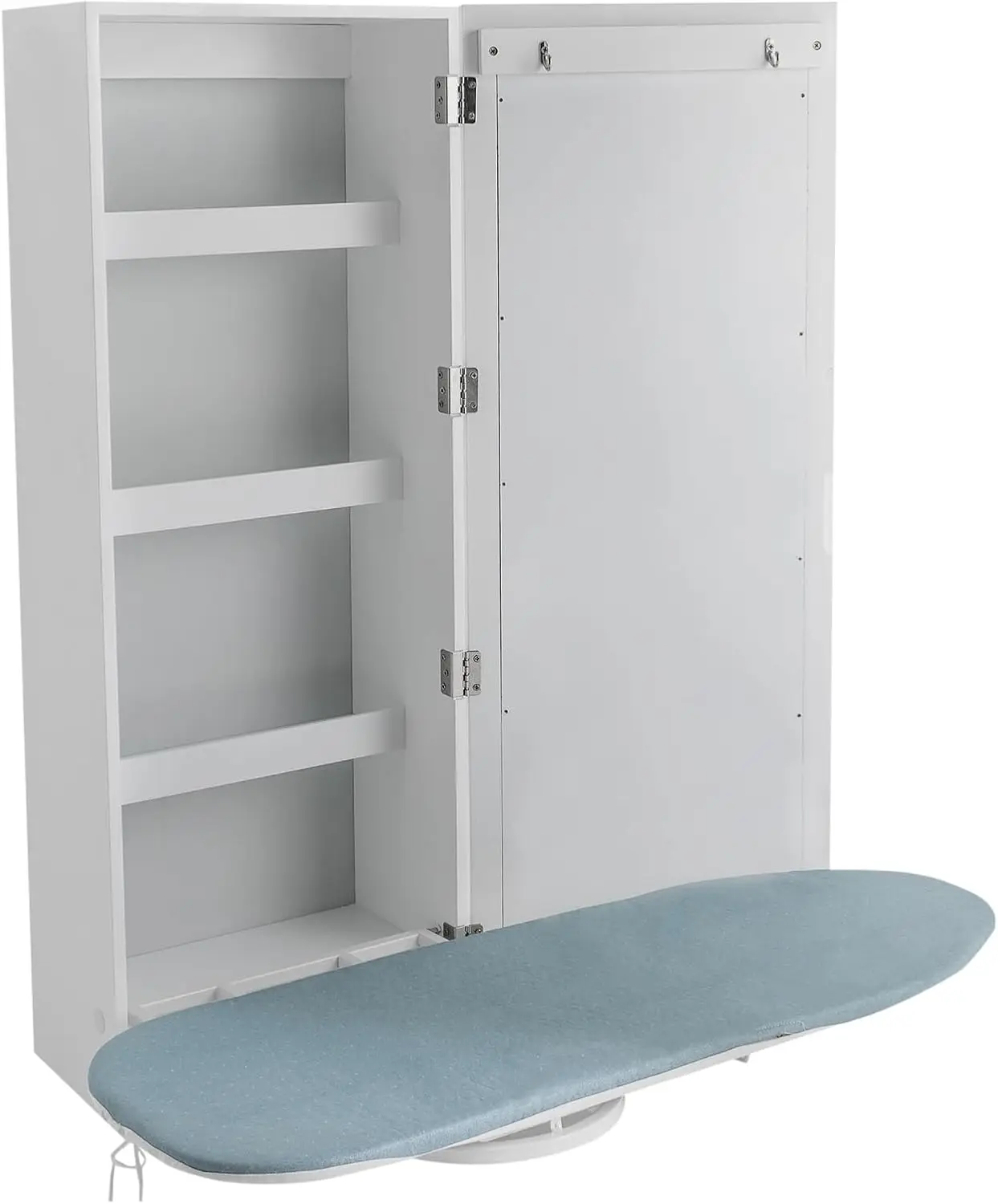 Wall Mounted Foldable Ironing Board Cabinet With Mirror Rotating Ironing Board Storage Shelves Hanging Hooks
Wall Mounted Foldable Ironing Board Cabinet With Mirror Rotating Ironing Board Storage Shelves Hanging Hooks