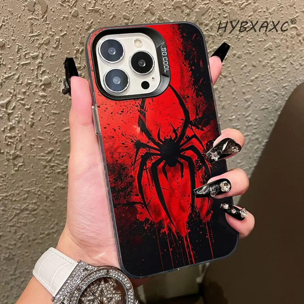 Trendy Retro Black Red Spider Pattern Phone Case for iPhone 16e Pro Max 15 14 13 12 11 Fashionable Phone Shock Absorber Cover
Trendy Retro Black Red Spider Pattern Phone Case for iPhone 16e Pro Max 15 14 13 12 11 Fashionable Phone Shock Absorber Cover