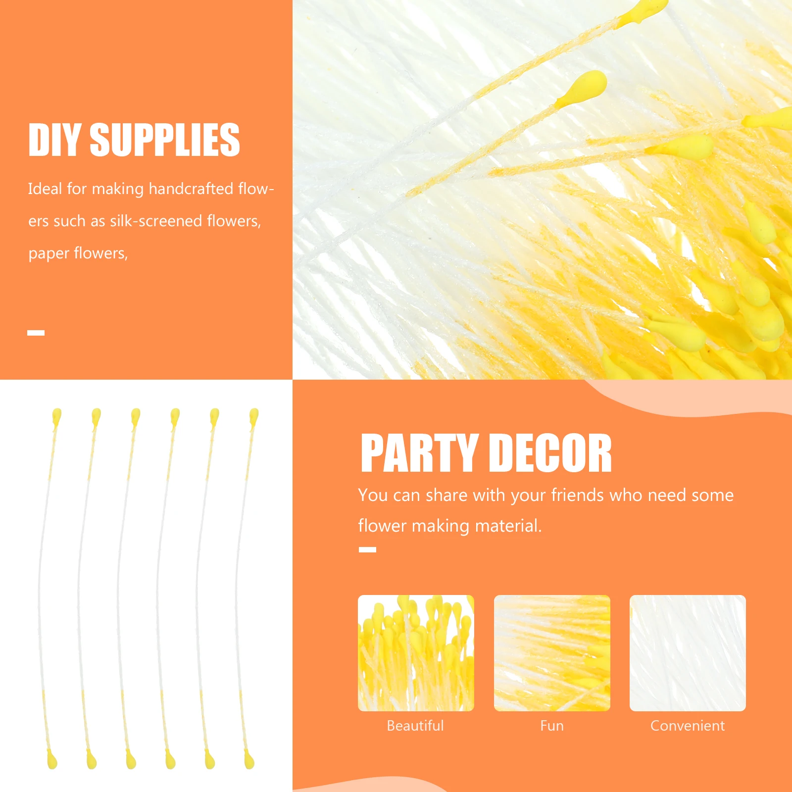 4 Colors 1mm Matte Flower Pistils Bulk Material Yellow DIY Supplies Artificial Decor Craft
4 Colors 1mm Matte Flower Pistils Bulk Material Yellow DIY Supplies Artificial Decor Craft