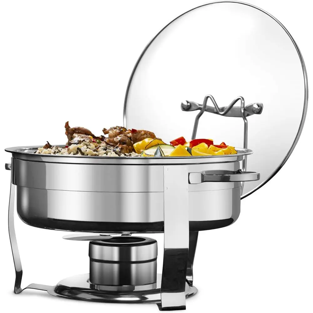 Chaing Dish or Buet Set, by , Catering ood Warmers, Round Dishes, Warmer Tray, StainlSteel with Glass Cover and Holder, or Parti
Chaing Dish or Buet Set, by , Catering ood Warmers, Round Dishes, Warmer Tray, StainlSteel with Glass Cover and Holder, or Parti