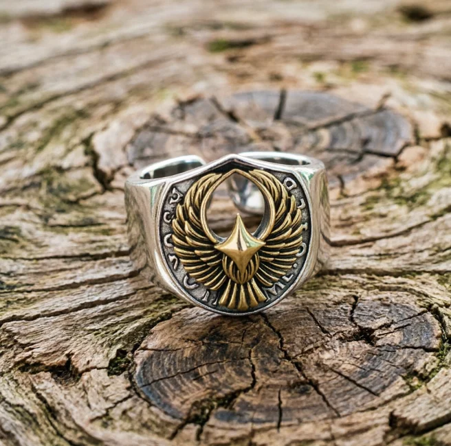 Trendy and Handsome Index Finger Sterling Silver S925 American Street Retro Handmade Old Motorcycle Eagle Ring Ring Ring for Men
Trendy and Handsome Index Finger Sterling Silver S925 American Street Retro Handmade Old Motorcycle Eagle Ring Ring Ring for Men