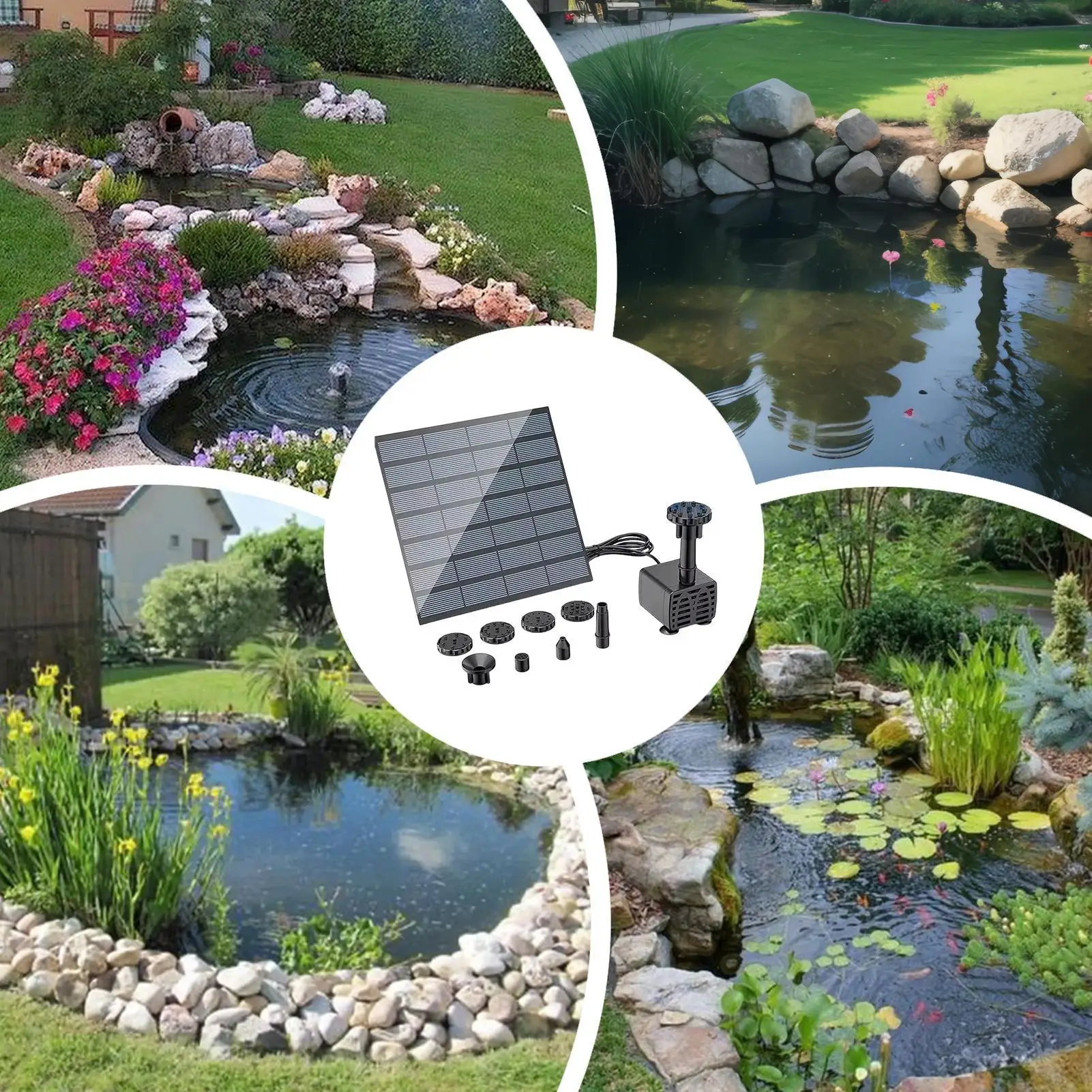 Solar Water Fountain With 8 Nozzles Outdoor Aerator 1.5w Solar Fountain Pump For Garden Pond Patio Backyard Lawn Pathway Pool
Solar Water Fountain With 8 Nozzles Outdoor Aerator 1.5w Solar Fountain Pump For Garden Pond Patio Backyard Lawn Pathway Pool
