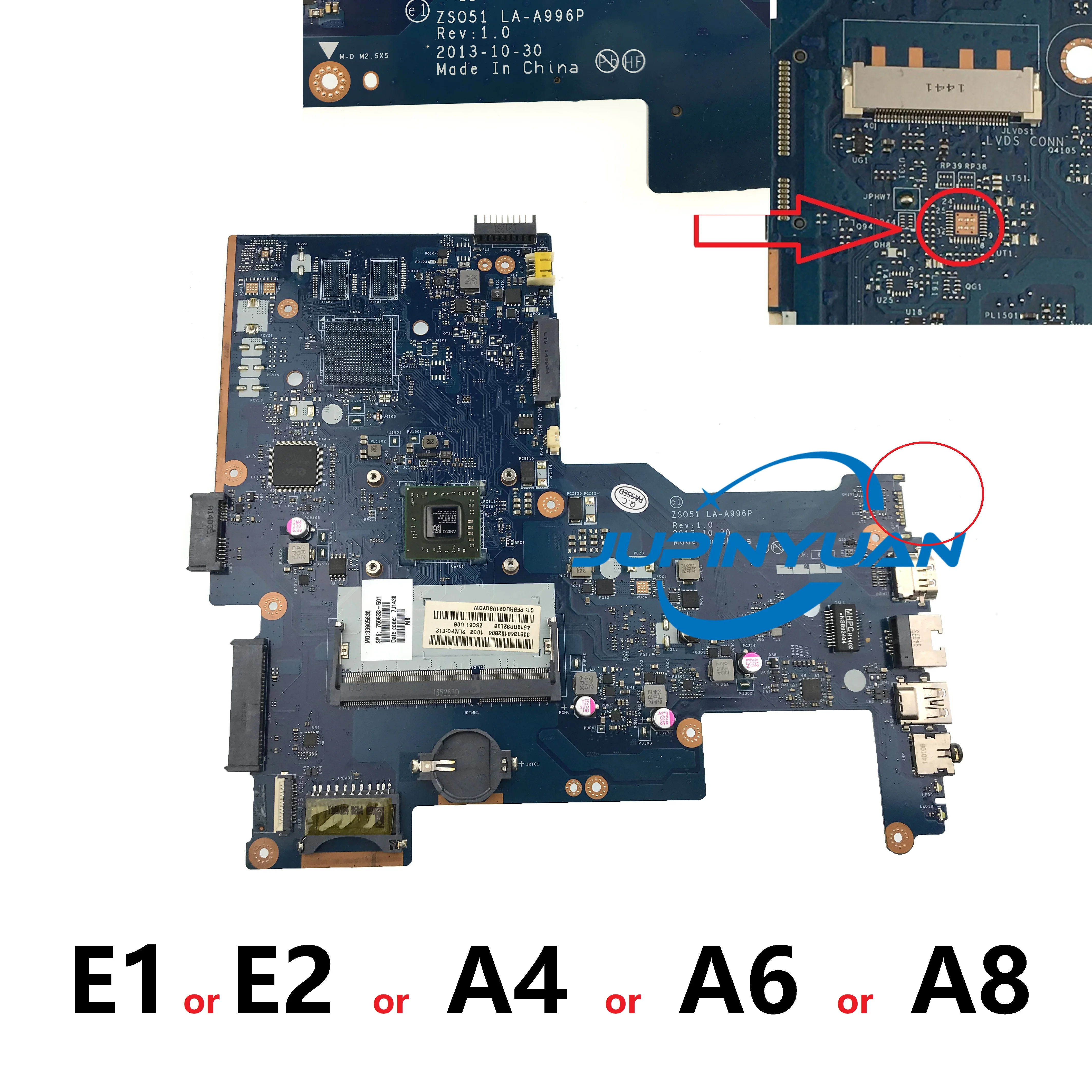 Notebook FoR HP 15-G 15-R Laptop Motherboard ZSO51 LA-A996P REV :1.0 Mainboard 750633-501 749659-501 001 750634-501 749659-501
Notebook FoR HP 15-G 15-R Laptop Motherboard ZSO51 LA-A996P REV :1.0 Mainboard 750633-501 749659-501 001 750634-501 749659-501
