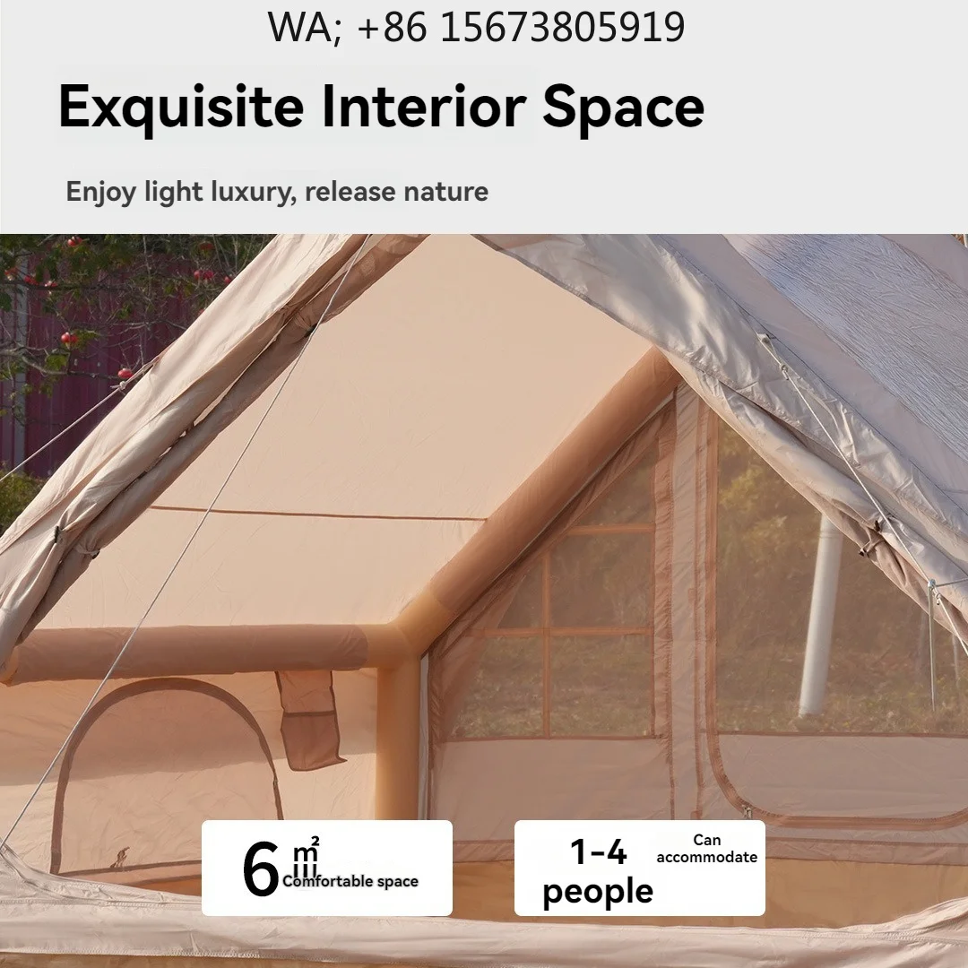 Custom Single Layer Inflatable Tent 6.3㎡ Ridge Roof Oxford Cloth Waterproof for Outdoor Camping Beach
Custom Single Layer Inflatable Tent 6.3㎡ Ridge Roof Oxford Cloth Waterproof for Outdoor Camping Beach