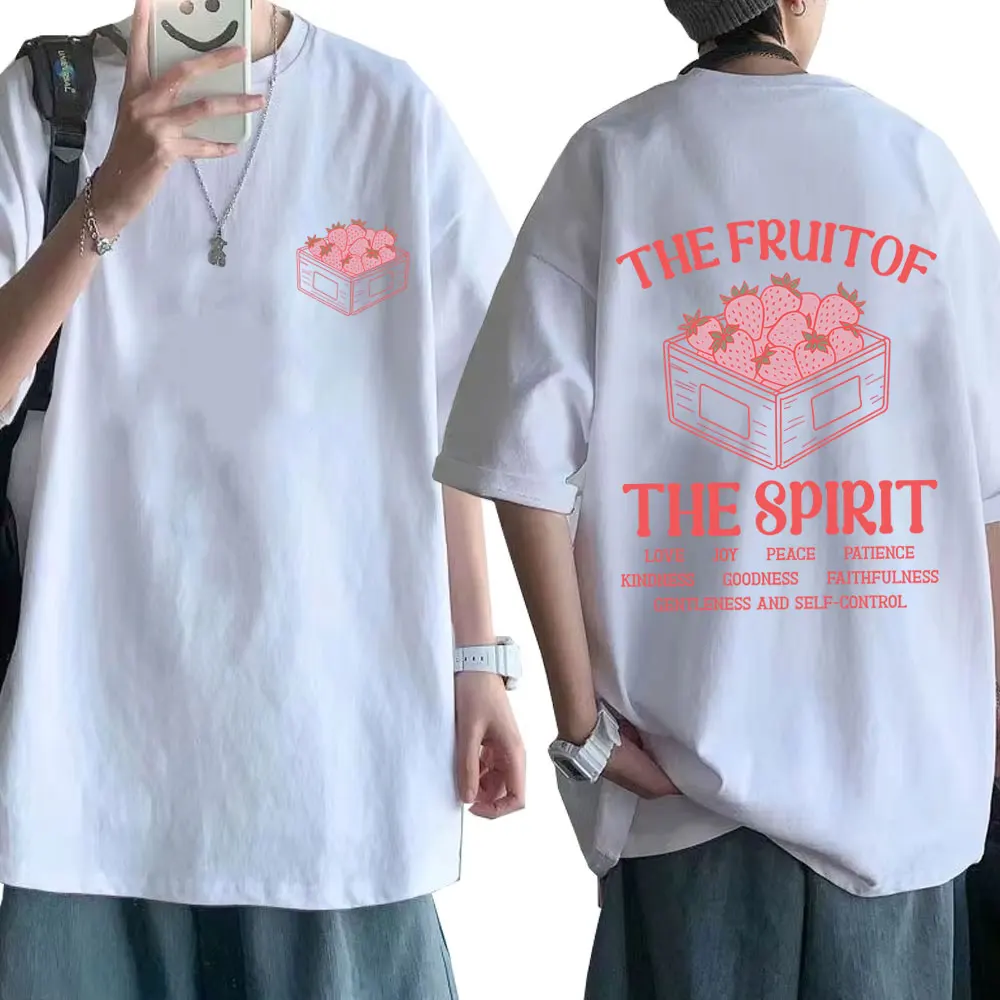 The Fruit of The Spirit T-shirt Christian Jesus Graphic Print T Shirts Men Women Casual Pure Cotton Tshirt Unisex Fashion Tees
The Fruit of The Spirit T-shirt Christian Jesus Graphic Print T Shirts Men Women Casual Pure Cotton Tshirt Unisex Fashion Tees