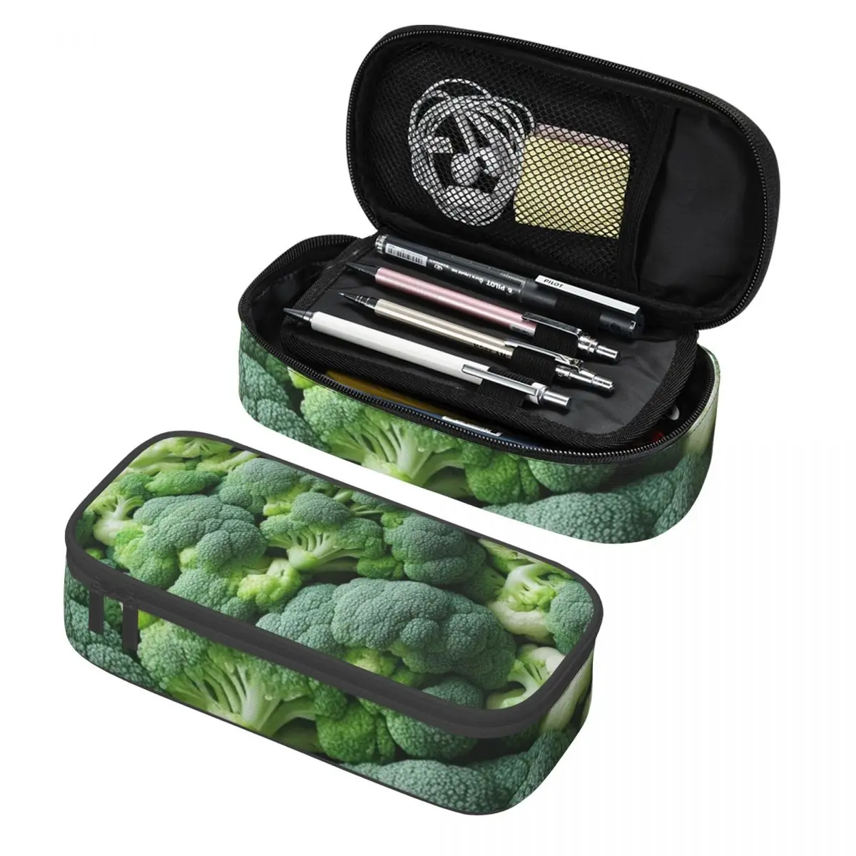 Broccoli And Cauliflower Pencil Cases Pen Holder Storage Stationery Supplies Large Storage Pen Box Pencil Bag for Students
Broccoli And Cauliflower Pencil Cases Pen Holder Storage Stationery Supplies Large Storage Pen Box Pencil Bag for Students