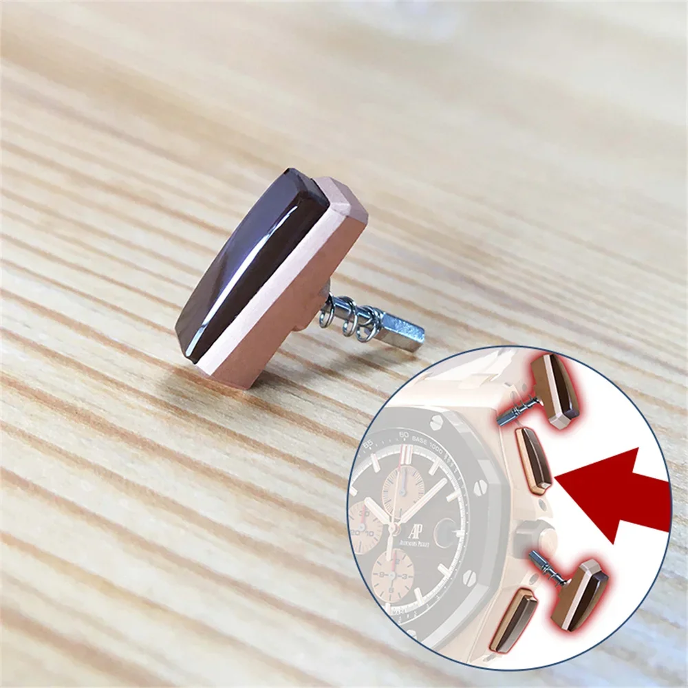 18K Rose Gold Brown Ceramic Watch Button Pusher for AP Audemars Piguet Royal Oak Offshore Chronograph 26401RO.OO.A087CA.01 Watch
18K Rose Gold Brown Ceramic Watch Button Pusher for AP Audemars Piguet Royal Oak Offshore Chronograph 26401RO.OO.A087CA.01 Watch