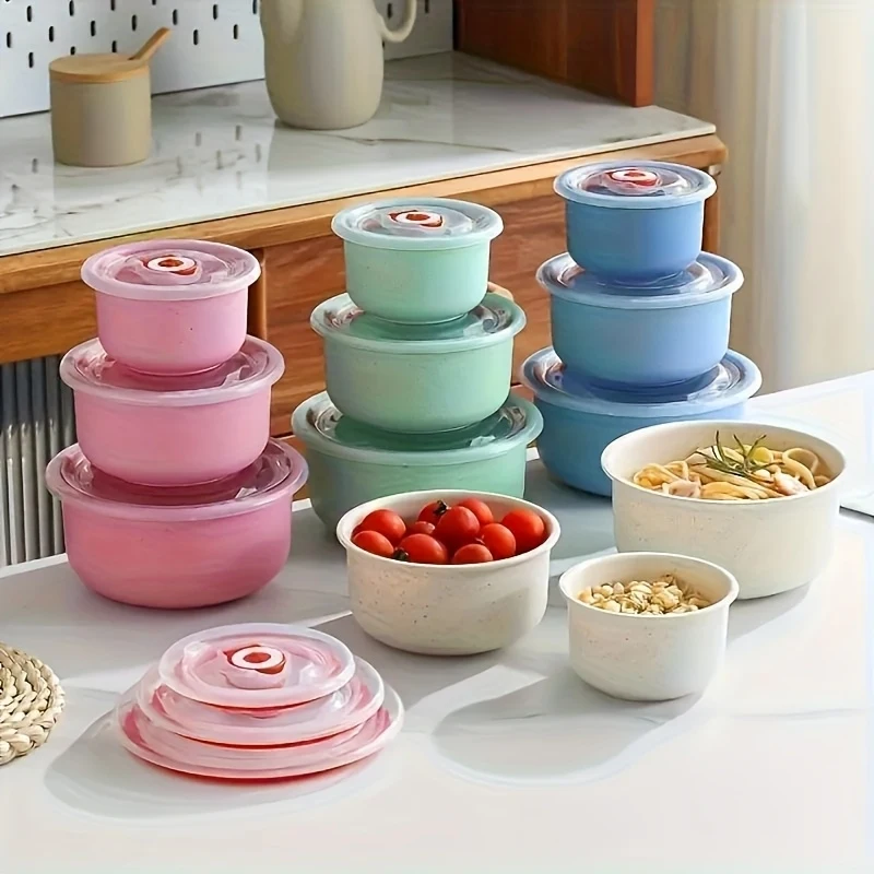 6Set(3A bowl+3Cover)Multifunctional food storage round bowl,Portable and reusable sealed lunch box with lid,Suitable for Camping
6Set(3A bowl+3Cover)Multifunctional food storage round bowl,Portable and reusable sealed lunch box with lid,Suitable for Camping
