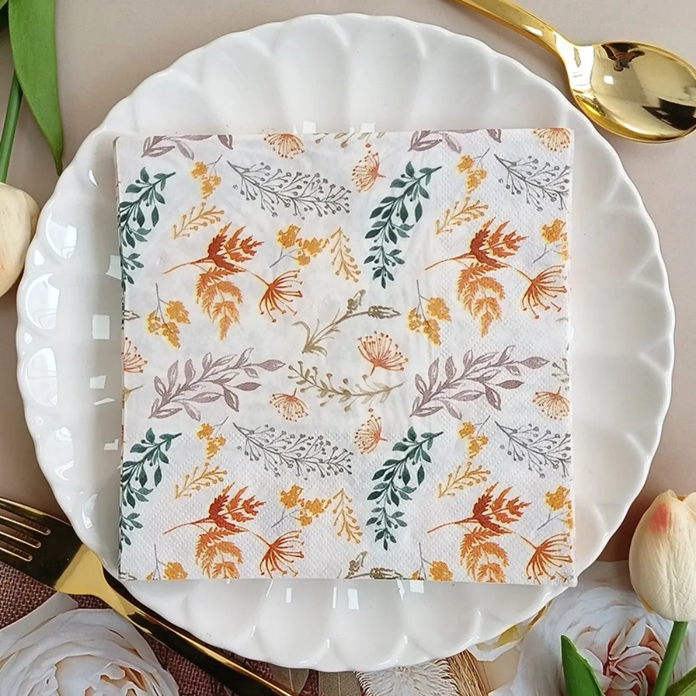 20pcs Disposable Napkins Floral Printed Party Decoration Christmas Design Handkerchief Tissue Paper Towel Serviette En Papier
20pcs Disposable Napkins Floral Printed Party Decoration Christmas Design Handkerchief Tissue Paper Towel Serviette En Papier