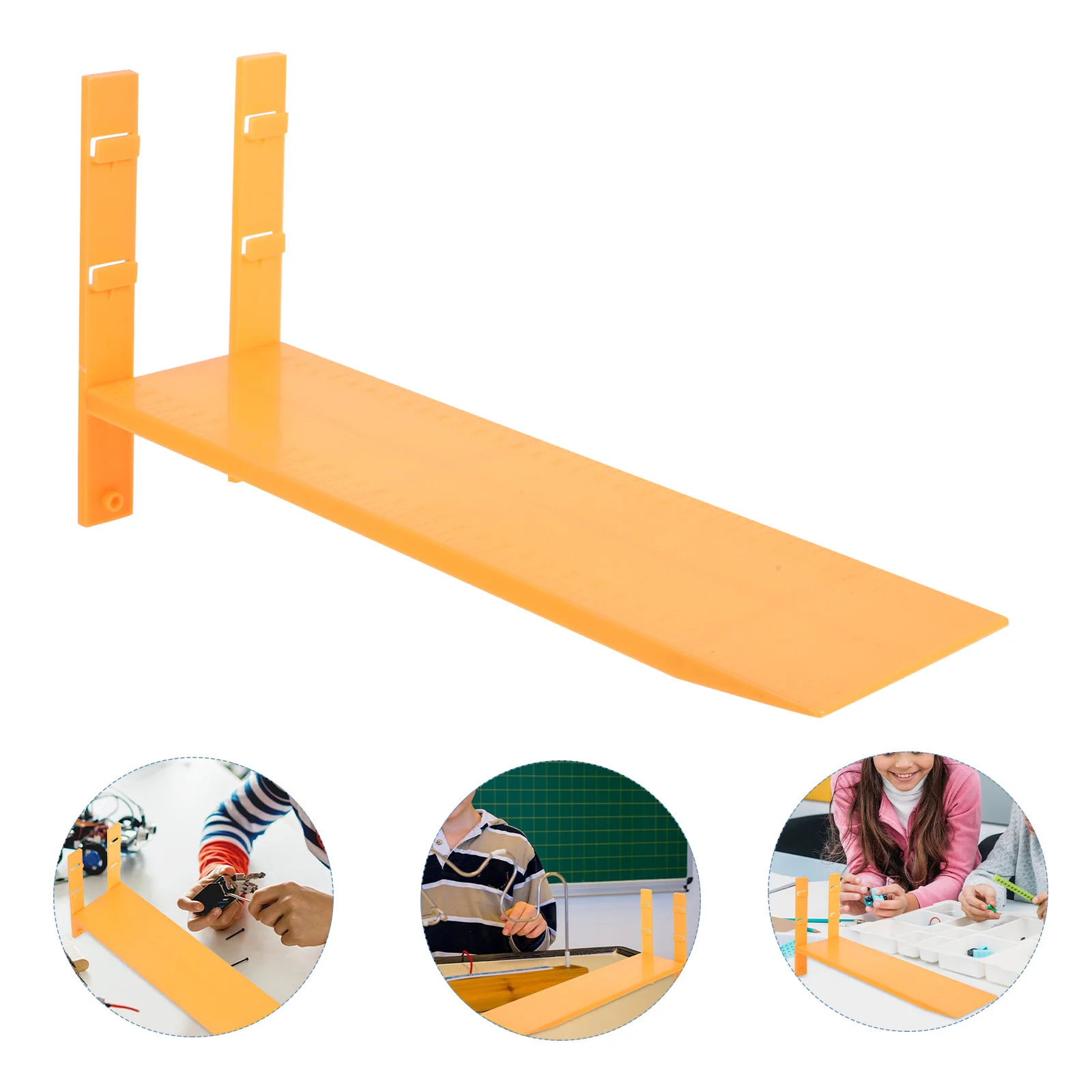 Inclined Plane Plastic Dual Supports Physics Classroom Teaching Tool for Elementary Science Math Experiments with Scale
Inclined Plane Plastic Dual Supports Physics Classroom Teaching Tool for Elementary Science Math Experiments with Scale