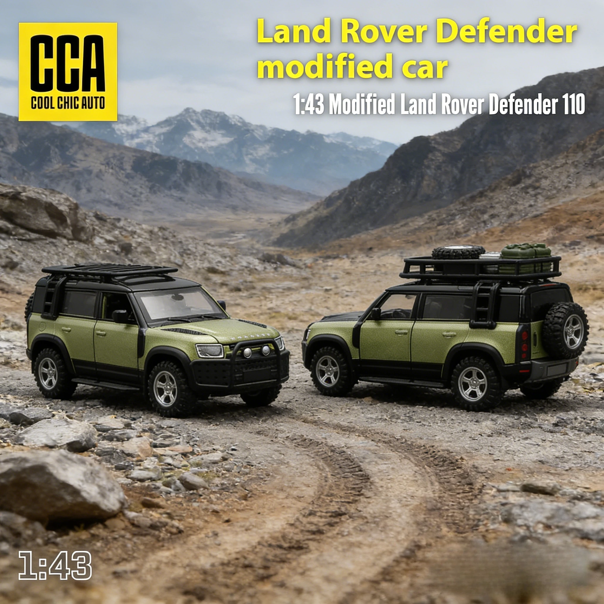 CCA 1:43 Land Rover Defender 110, модель автомобиля из сплава, литая под давлением металлическая сборка, модификация серии, миниатюры на выбор, качественные подарки для детей
CCA 1:43 Land Rover Defender 110, модель автомобиля из сплава, литая под давлением металлическая сборка, модификация серии, миниатюры на выбор, качественные подарки для детей