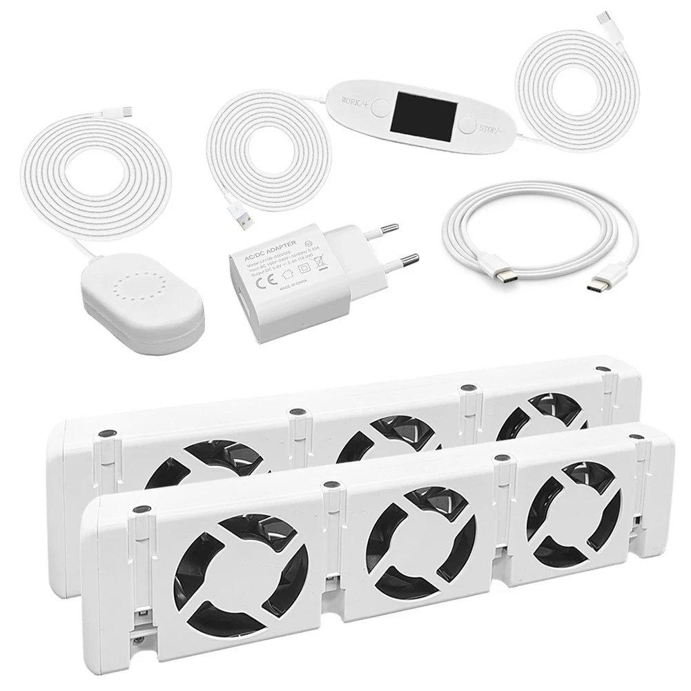 3.0 Dual Set Radiator Fan Booster Extension Kit Ventilation Fan Promotes Warm Air Circulation 1100-240V 50/60Hz AC 350MA
3.0 Dual Set Radiator Fan Booster Extension Kit Ventilation Fan Promotes Warm Air Circulation 1100-240V 50/60Hz AC 350MA
