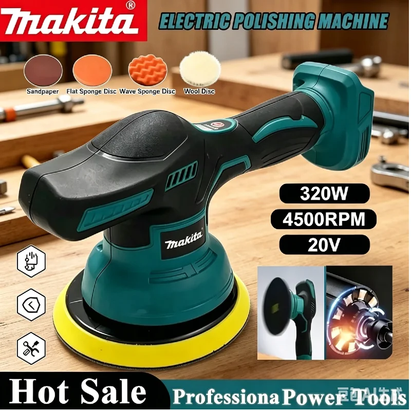 Professional Auto Beauty Cordless Polishing Machine Makita 8 Gears Digital Display 18V Battery Car Wax Polisher
Professional Auto Beauty Cordless Polishing Machine Makita 8 Gears Digital Display 18V Battery Car Wax Polisher