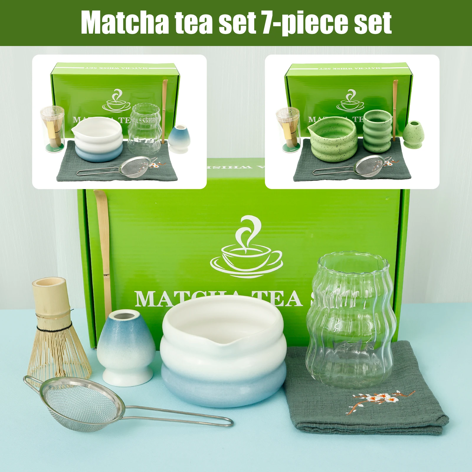 7 Pcs Matcha Whisk Set for Beginners Elegant Bamboo Japanese Matcha Tea Making Kit with Whisk Holder Scoop Sifter for Tea Lovers
7 Pcs Matcha Whisk Set for Beginners Elegant Bamboo Japanese Matcha Tea Making Kit with Whisk Holder Scoop Sifter for Tea Lovers