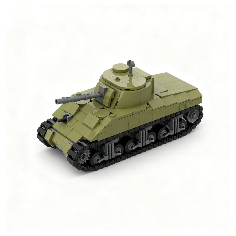 422pcs MOC M4 Sherman Medium Tank Sculptures Model Building Blocks Construction Toy Christmas Gifts DIY Creative Idea Education
422pcs MOC M4 Sherman Medium Tank Sculptures Model Building Blocks Construction Toy Christmas Gifts DIY Creative Idea Education