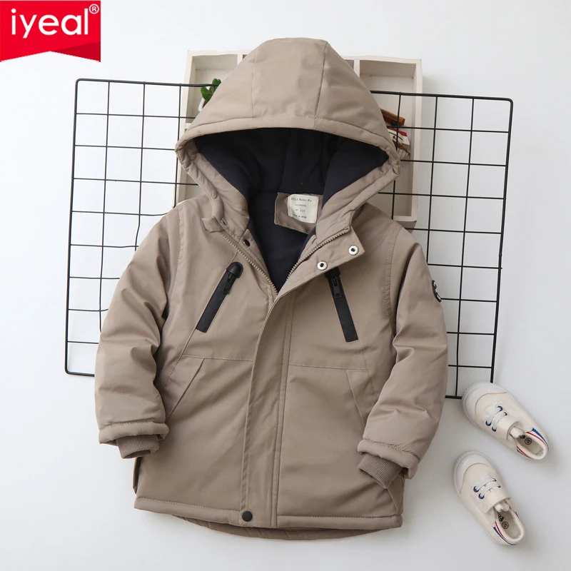 IYEAL Kids Boys Winter Coat Children Zipper Clothing Long Sleeve Hooded Windproof Jackets Warm Coats Clothes 
IYEAL Kids Boys Winter Coat Children Zipper Clothing Long Sleeve Hooded Windproof Jackets Warm Coats Clothes