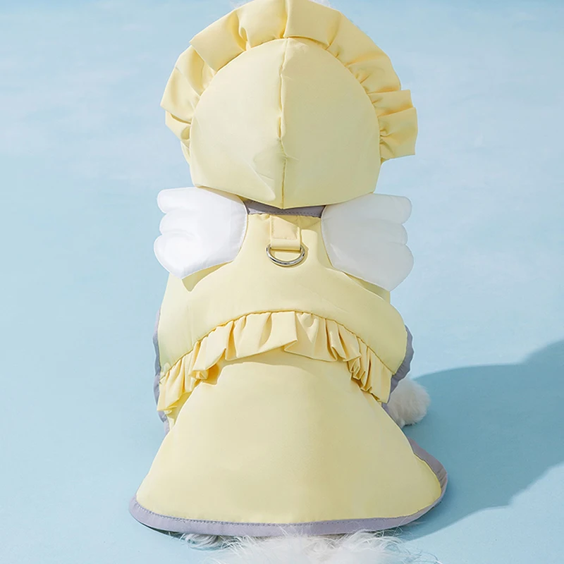 Puppy Angel Rain Poncho Rainy Day Bichon Frise Waterproof Clothes Maltese Solid Colour Split Button Shirt Dog Raincoat
Puppy Angel Rain Poncho Rainy Day Bichon Frise Waterproof Clothes Maltese Solid Colour Split Button Shirt Dog Raincoat