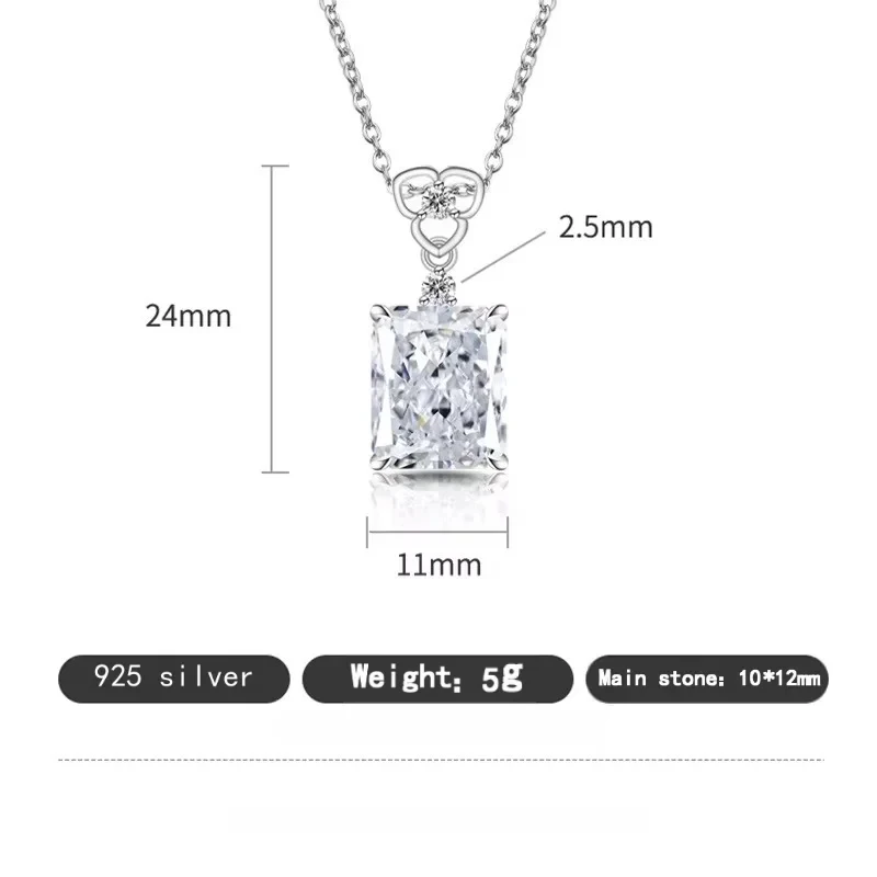 Hot-selling ice flower cut pendant - Elegant 925 sterling silver necklace - Feminine minimalist hip-hop party accessory - Jewel
Hot-selling ice flower cut pendant - Elegant 925 sterling silver necklace - Feminine minimalist hip-hop party accessory - Jewel