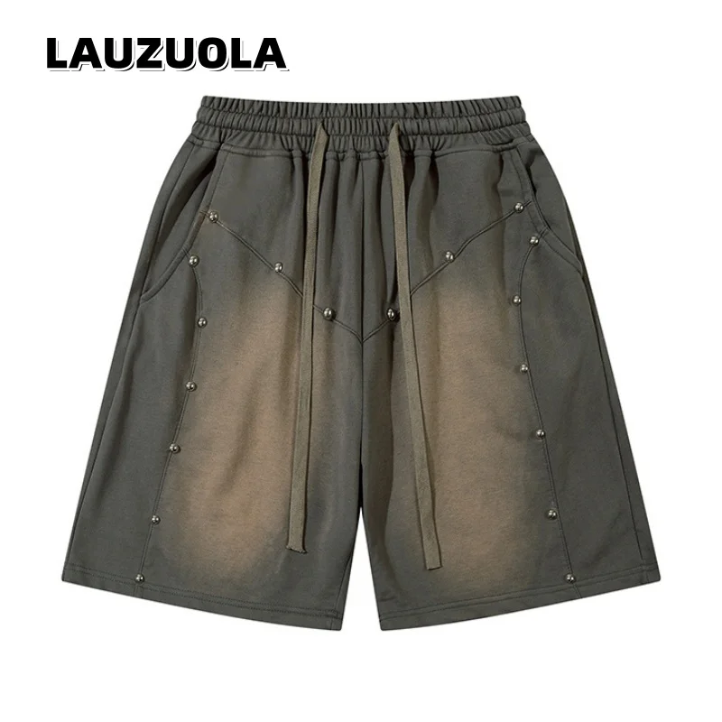 Men Vintage Gradient Washed Cargo Shorts Rivet Drawstring Elastic Waist Loose Wide Leg Shorts Gothic Casual Short Pants
Men Vintage Gradient Washed Cargo Shorts Rivet Drawstring Elastic Waist Loose Wide Leg Shorts Gothic Casual Short Pants
