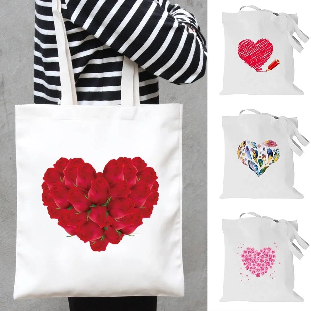 Foldable Shoulder Bag for Women Grocery Canvas Organizer Shopping Bags Outdoor Travel Storage Handbag Love Print Reusable Tote
Foldable Shoulder Bag for Women Grocery Canvas Organizer Shopping Bags Outdoor Travel Storage Handbag Love Print Reusable Tote