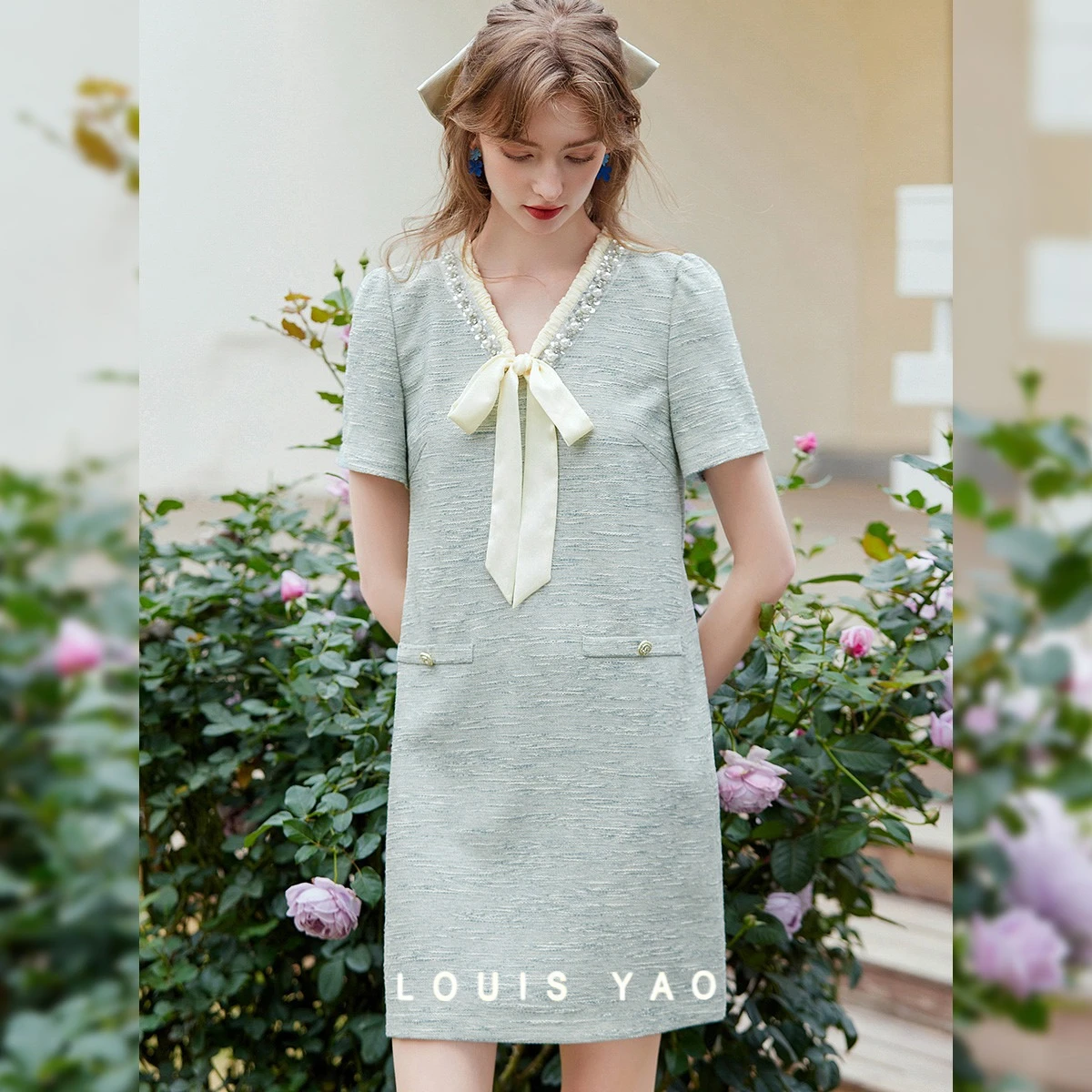 LOUIS YAO Bowknot A-line Dresses Women Summer New 2025 Elegant Lace-up Patchwork Women's Dress Patchwork Long Dresses
LOUIS YAO Bowknot A-line Dresses Women Summer New 2025 Elegant Lace-up Patchwork Women's Dress Patchwork Long Dresses