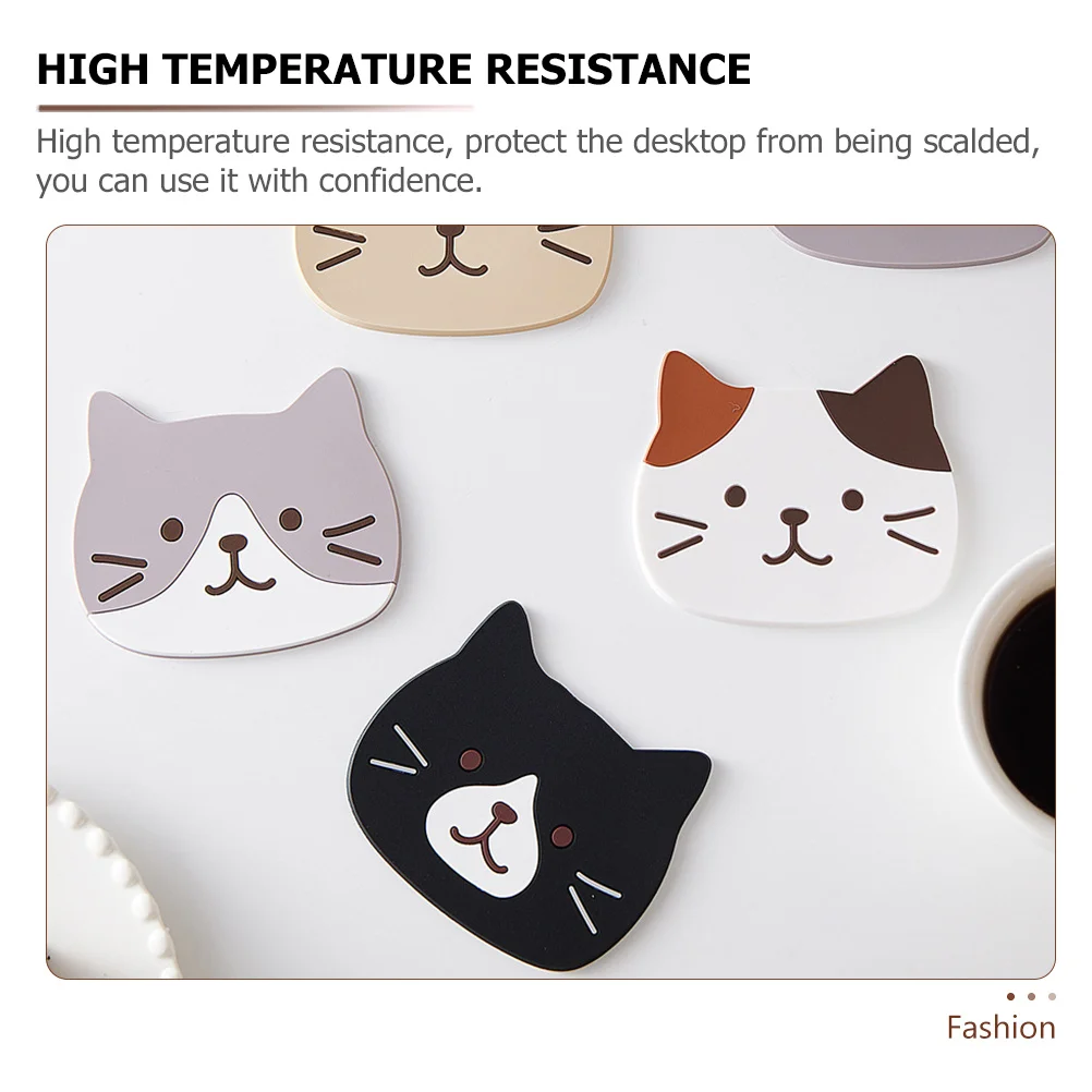 10Pcs Anti-Slip Silicone Cup Pads Heat-Resistant Protective Cat Pattern Bottle Mats for Home Kitchen Tabletops
10Pcs Anti-Slip Silicone Cup Pads Heat-Resistant Protective Cat Pattern Bottle Mats for Home Kitchen Tabletops