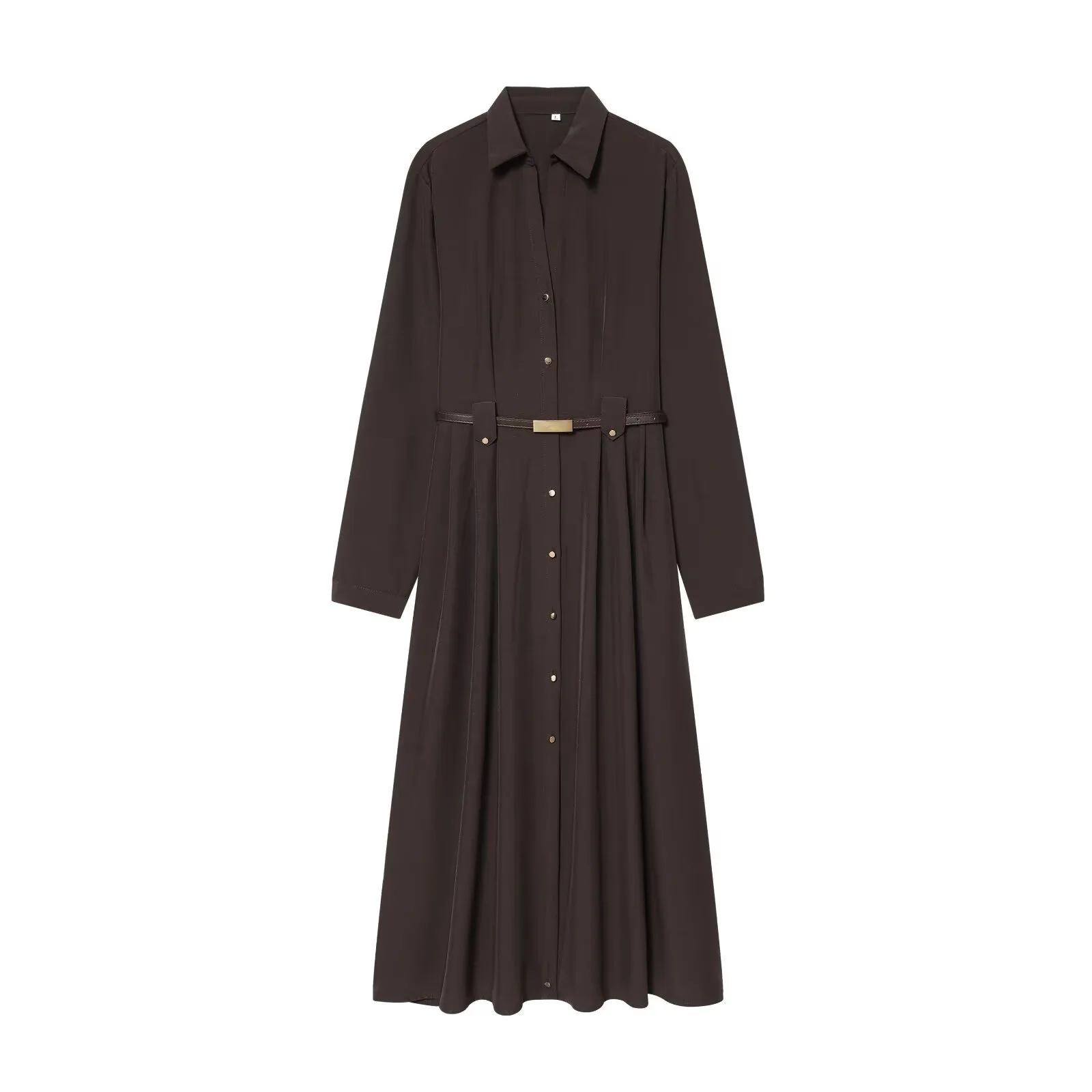 Withered 2026 New European And American Style Lapel Long Sleeved Button Up Shirt With Waistband And Midi Skirt
Withered 2026 New European And American Style Lapel Long Sleeved Button Up Shirt With Waistband And Midi Skirt