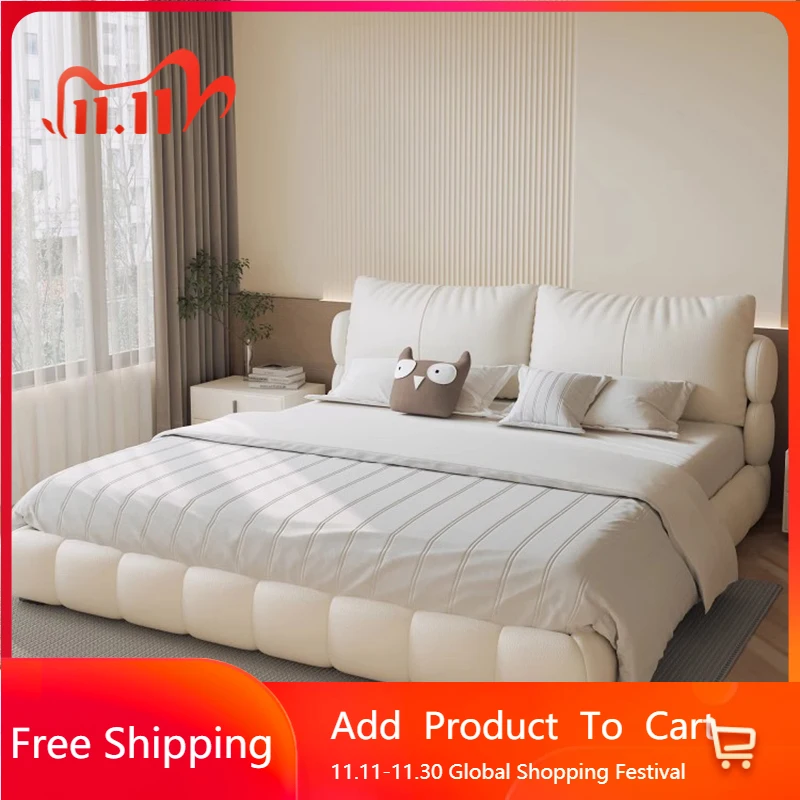 Leather Luxury Design Bed Double Girls Safe Modern European Bed Headboards Bedroom Letto Matrimoniale Lounge Suite Furniture
Leather Luxury Design Bed Double Girls Safe Modern European Bed Headboards Bedroom Letto Matrimoniale Lounge Suite Furniture