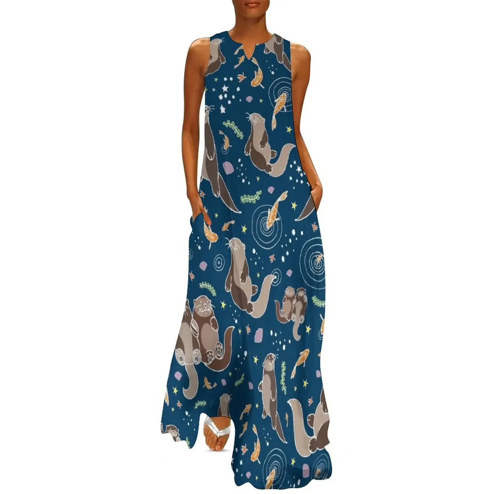 Sea Otters at Night Long Dress Summer women's clothing party dresses woman beach outfits for women Woman clothing Dress
Sea Otters at Night Long Dress Summer women's clothing party dresses woman beach outfits for women Woman clothing Dress
