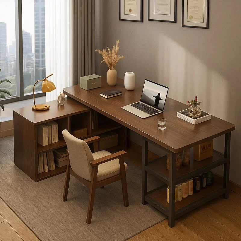 Desk storage integrated learning table small apartment office table and chair combination modern
Desk storage integrated learning table small apartment office table and chair combination modern