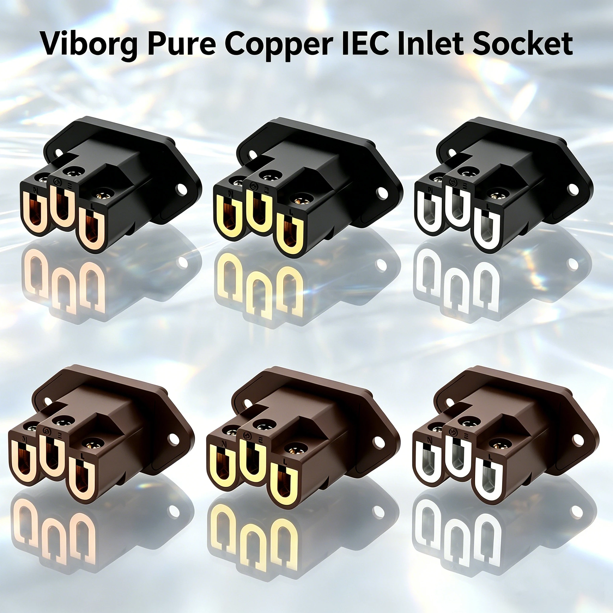 Viborg VI06BR/VI06BG/VI06BC/VI06CG Pure Red Copper Gold Rhodium Plated Non Solder Hi End IEC Power Socket Inlet
Viborg VI06BR/VI06BG/VI06BC/VI06CG Pure Red Copper Gold Rhodium Plated Non Solder Hi End IEC Power Socket Inlet