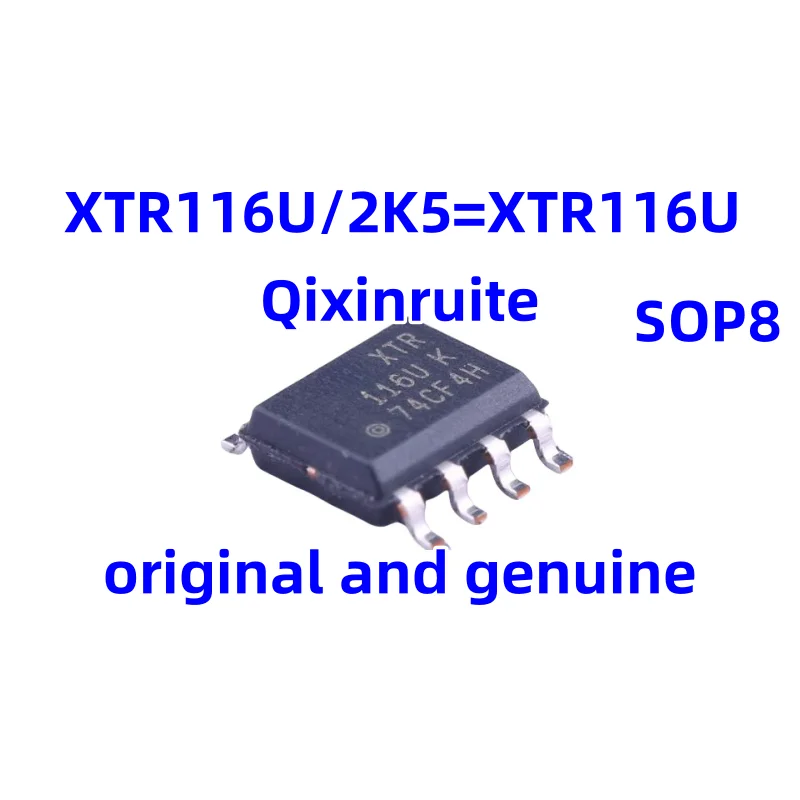 Qixinruite новый оригинальный XTR116U/2K5 XTR116UA/2K5 SOP8 4-20 мА передатчик передатчика тока ADC/DAC Специализированная интегральная схема IC
Qixinruite новый оригинальный XTR116U/2K5 XTR116UA/2K5 SOP8 4-20 мА передатчик передатчика тока ADC/DAC Специализированная интегральная схема IC