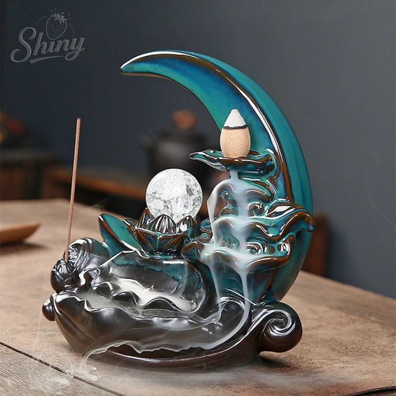 Ceramic Blue Lotus Pond Moonlight Reversing Incense Burner Home Indoor Incense Burner Decorative Ornament
Ceramic Blue Lotus Pond Moonlight Reversing Incense Burner Home Indoor Incense Burner Decorative Ornament