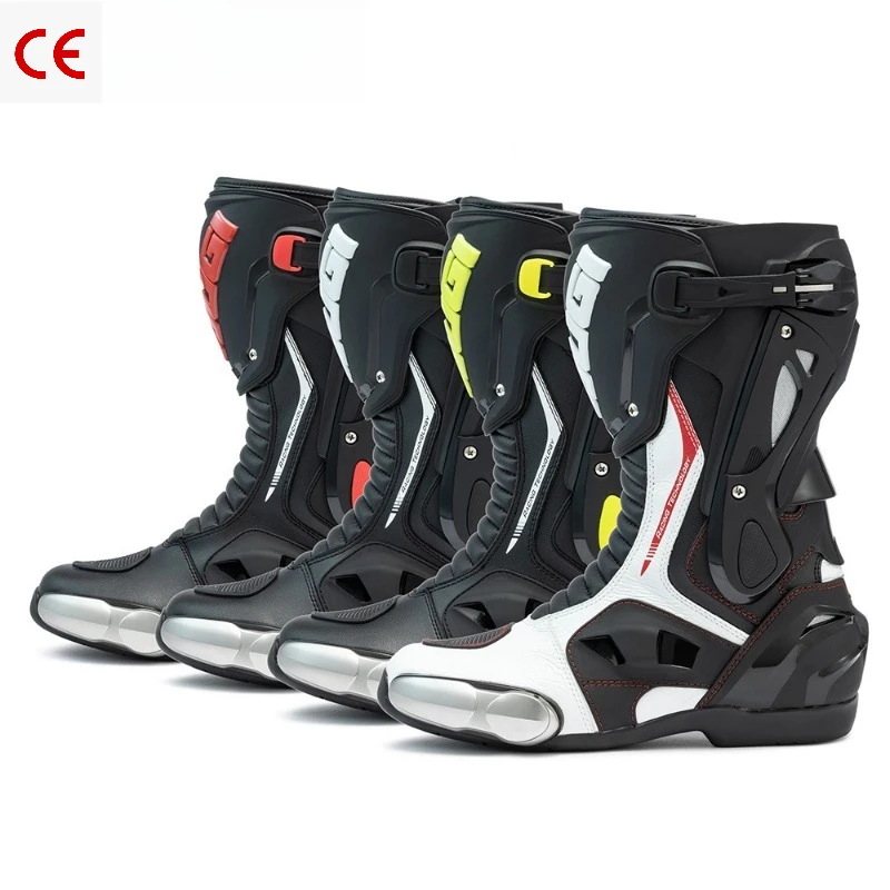 AUGI Professional Alloy Reinforced Motorcycle Racing Boots Unisex Antislip Wear-resistant Off-road Motorbike Sports Riding Shoes
AUGI Professional Alloy Reinforced Motorcycle Racing Boots Unisex Antislip Wear-resistant Off-road Motorbike Sports Riding Shoes