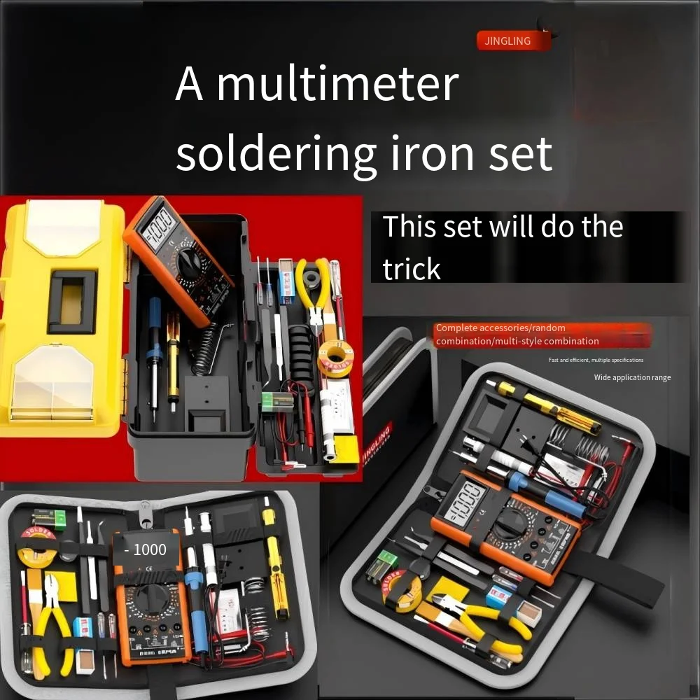 Multimeter Soldering Iron Set Student Thermostatic Home Kit Kit For Professional Grade Electronic Repair Welding 122
Multimeter Soldering Iron Set Student Thermostatic Home Kit Kit For Professional Grade Electronic Repair Welding 122