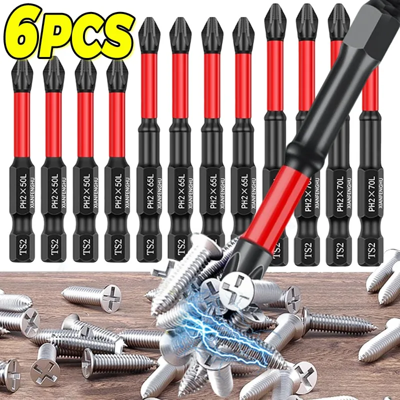 6/1PCS Strong Magnetic Screwdriver Drill Bit Universal Anti Slip Screwdriver Bits For Home DIY Furniture Wall Screw Driver Bits
6/1PCS Strong Magnetic Screwdriver Drill Bit Universal Anti Slip Screwdriver Bits For Home DIY Furniture Wall Screw Driver Bits